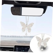 JOYCOURT Bling Butterfly Diamond Car Hanging Accessories for Women, AB AB-Color
