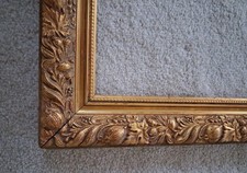 Picture Frame Vintage Decorative Gold 32" X 24" (Inner 27.5" X 20")