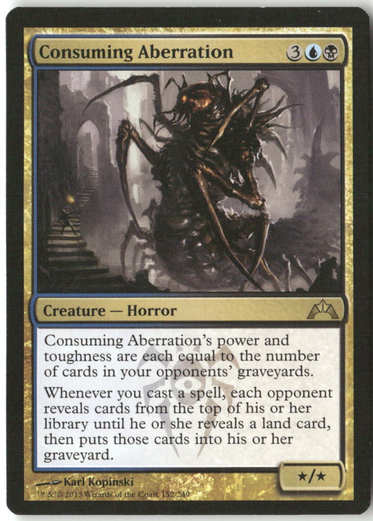 Consuming Aberration 152 Rare Gatecrash Magic: The Gathering Moderately Played