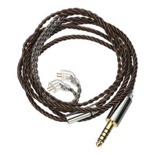 IEM Earphone Cable 28AWG 1.2m 4 Cores HiFi Ear Monitor Cable Brown 4.4mm, TFZ