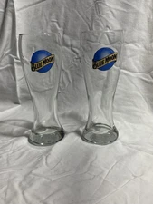 Blue Moon Beer 8-inch Pilsner-Style Glasses Set of 2