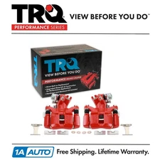 TRQ Performance Rear Brake Caliper Set For 94-01 Acura Integra 92-00 Honda Civic