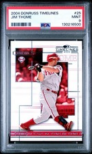 2004 Donruss Timelines Jim Thome #25 PSA 9