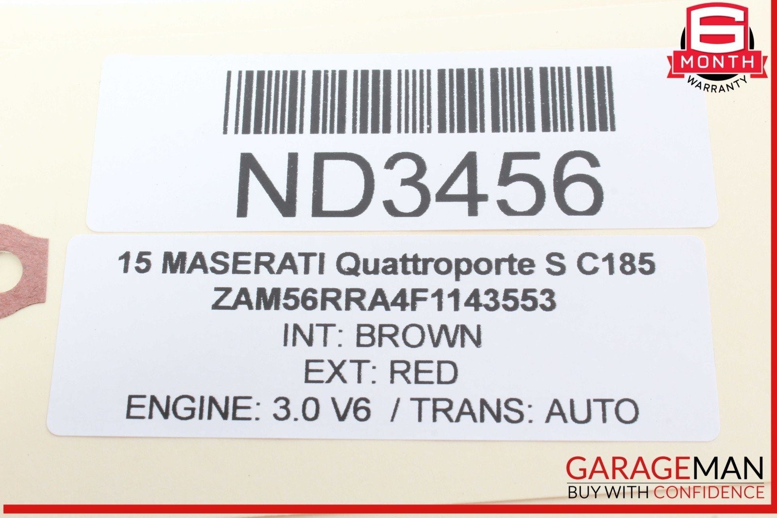 Maserati Quattroporte 2014-2022 REAR+RIGHT Trunk lid