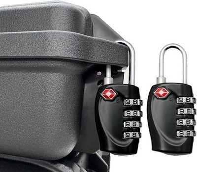 2 Pack TSA Approved Gun Case Locks - 4 Digit Travel Black-2 Pack, Black-D5 