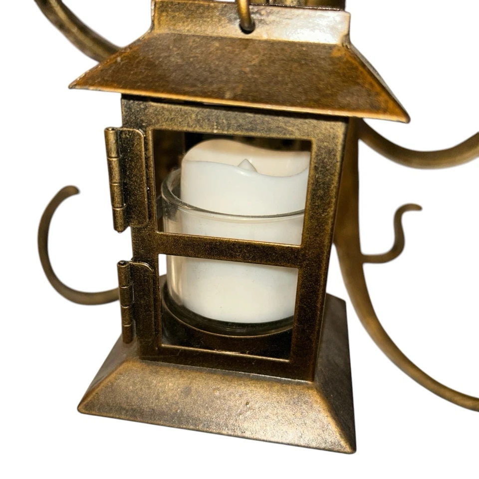 "Centro de mesa pulpo candelabros linterna de vidrio costero 14""x18"" decoración de playa" Foto 4 de 4