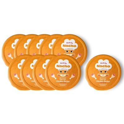 Wet Cat Food, Cage-Free Minced Chicken in Bone Broth for Hydration with Prebi...