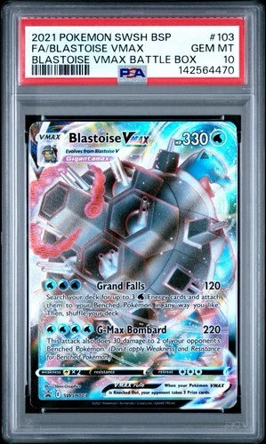 Pokémon Blastoise VMAX SWSH103: Sword & Shield Promo Cards Holo PSA 10