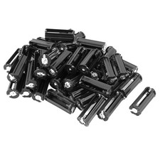 50pcs Plastic Cylindrical Storage Case Holder for 3 x 1.5V AAA Battery