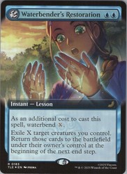 Waterbender's Restoration (Extended Art) #183 Foil - Avatar: The Last Airbender