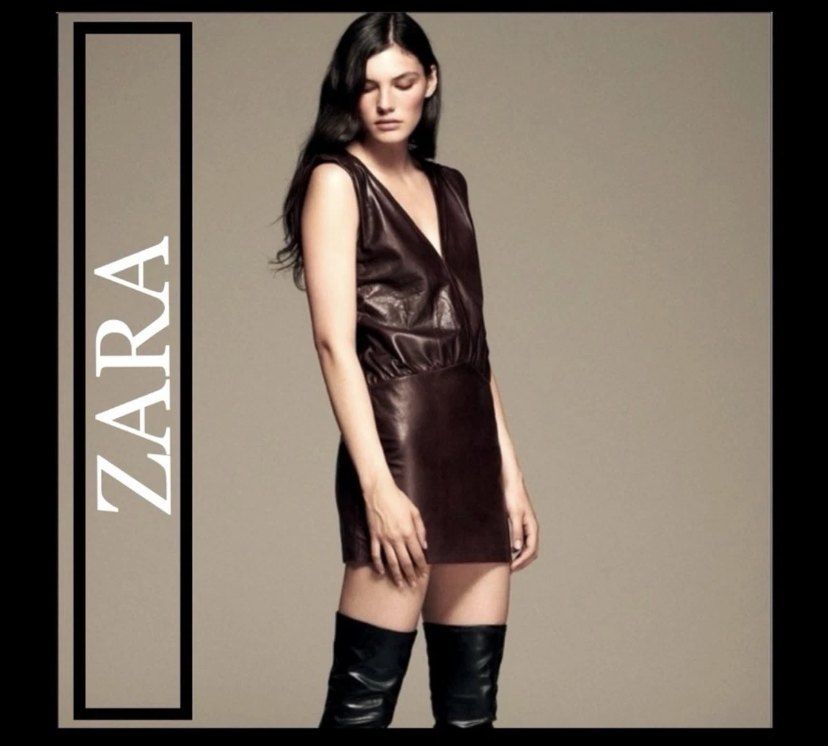 long sleeve leather look dress Faux-Leather Sheath Dress – New York & Company main image 1