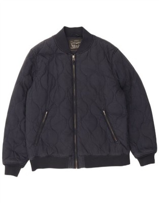 Levi's Herren Bomber Wattierte Jacke UK 42 XL Navy Blau Baumwolle LK01