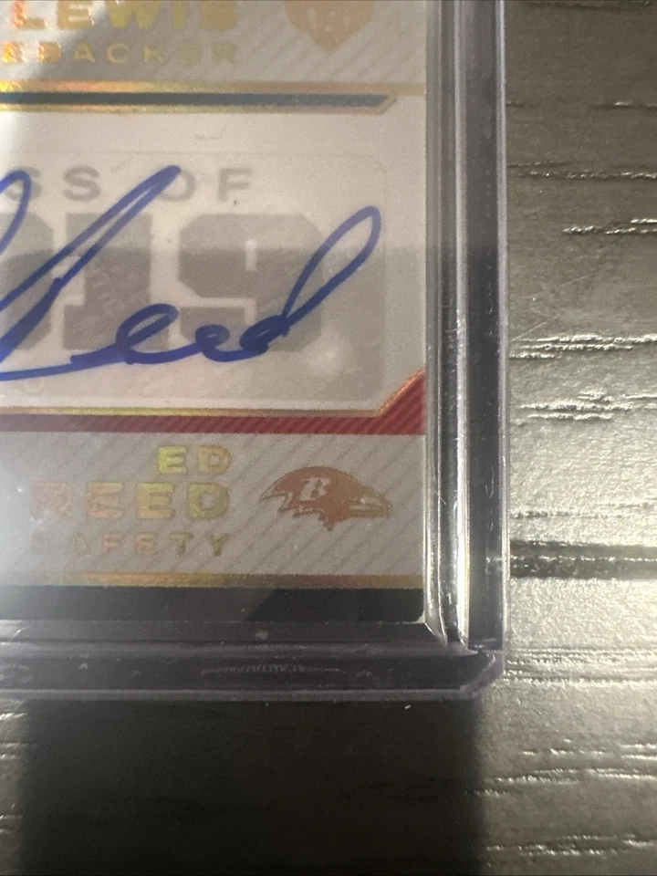 2024 Panini Black Hall Mates Ray Lewis Ed Reed Autograph /5 - Image 3 of 4