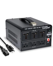 3000 Watt Voltage Converter Transformer Heavy Duty Step Up/Down AC 110V/120V/...