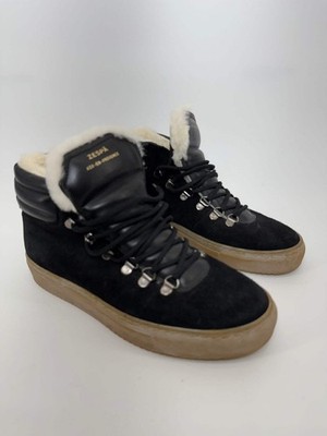 Zespà Aix-en-Provence Suede/Leather High-Top Shearling Lining