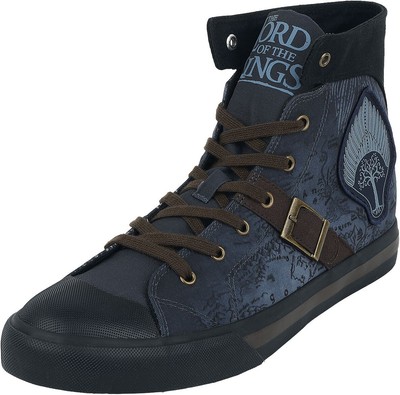Der Herr der Ringe Sneaker high Unisex Rohan Gondor Map blau Fan-Merch, Filme