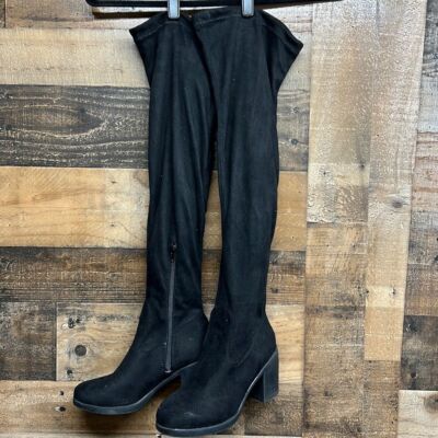 Boohoo Over The Knee Boots Block Heel Boots Women's Size 39 US