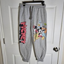 Disney Mickey Mouse Sweats-Gray-Junior M