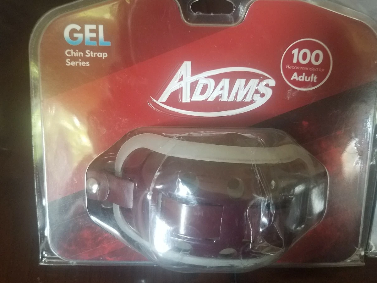 Sangle De Menton Adams Football Pro Noire Taille Adulte - Neuf, Livraison Express