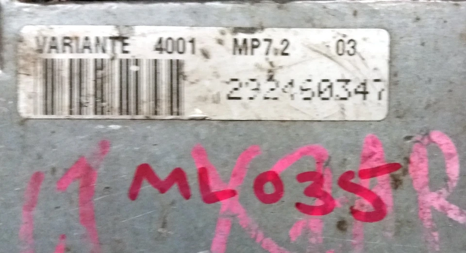 Citroen Xsara 1.6 Bosch 0261206214 Ecu Ecm oem used 9632693880 - Image 4 of 4