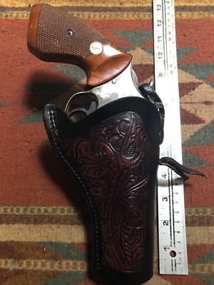 Western Leather Holster Slim Smith & Wesson S&W Model 586 686 66 19 10 4''
