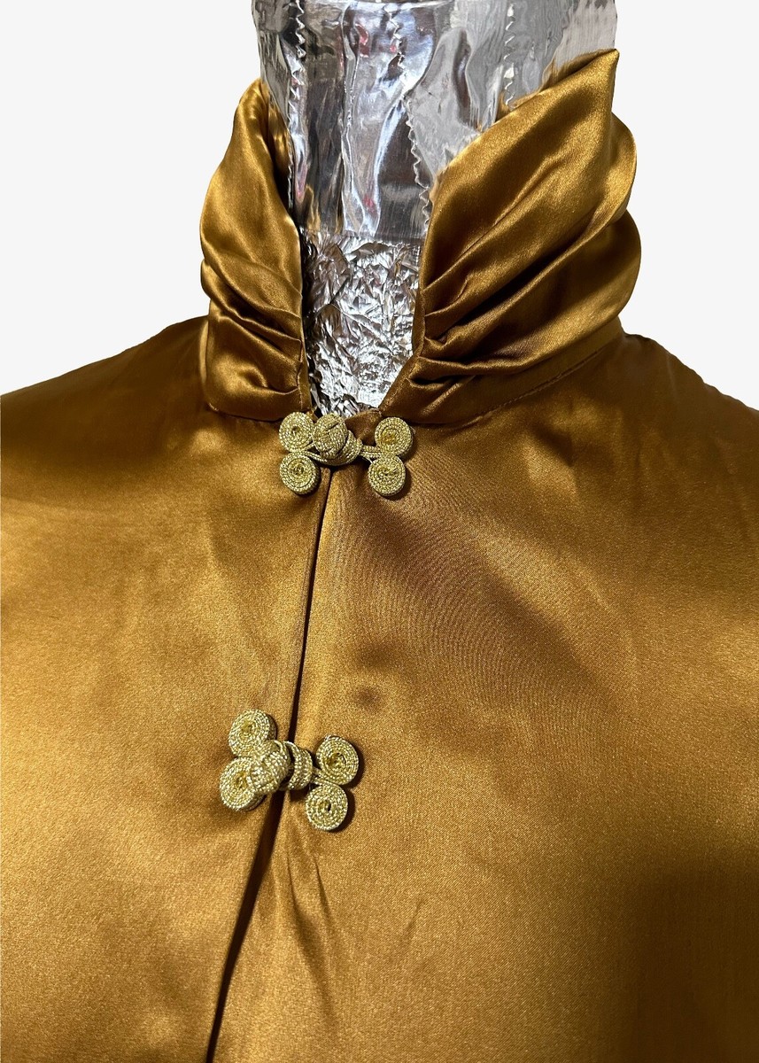 Chinese silk  textiles chinese emperor costume blouse shirt  made in Japan View 3