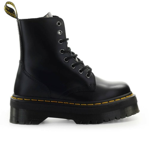 Dr. Martens Jadon Smooth Platform Black Combat Boot Woman | eBay