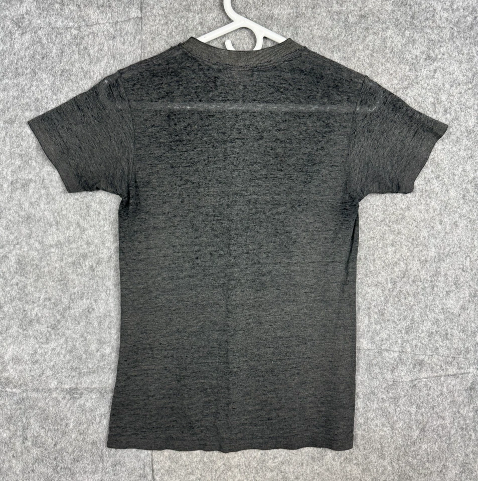 Vintage Batman T Shirt YOUTH Large (14-16) Gray 1988 Graphic Single Stitch Royal - Image 2 of 4