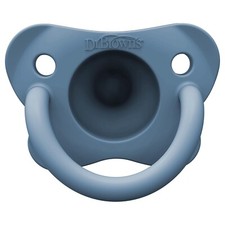 Dr. Brown's HappyPaci 100 Silicone Baby Pacifier 3 Pack White/Blue 0-6m