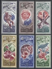 Russia - 1977 6v. MNH - Complete Set. Space Research 20th Anniversary Astronauts