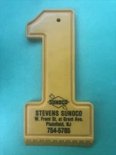 VINTAGE Stevens Sunoco GAS & OIL SERVICE Station Number One 1 ICE SCRAPER