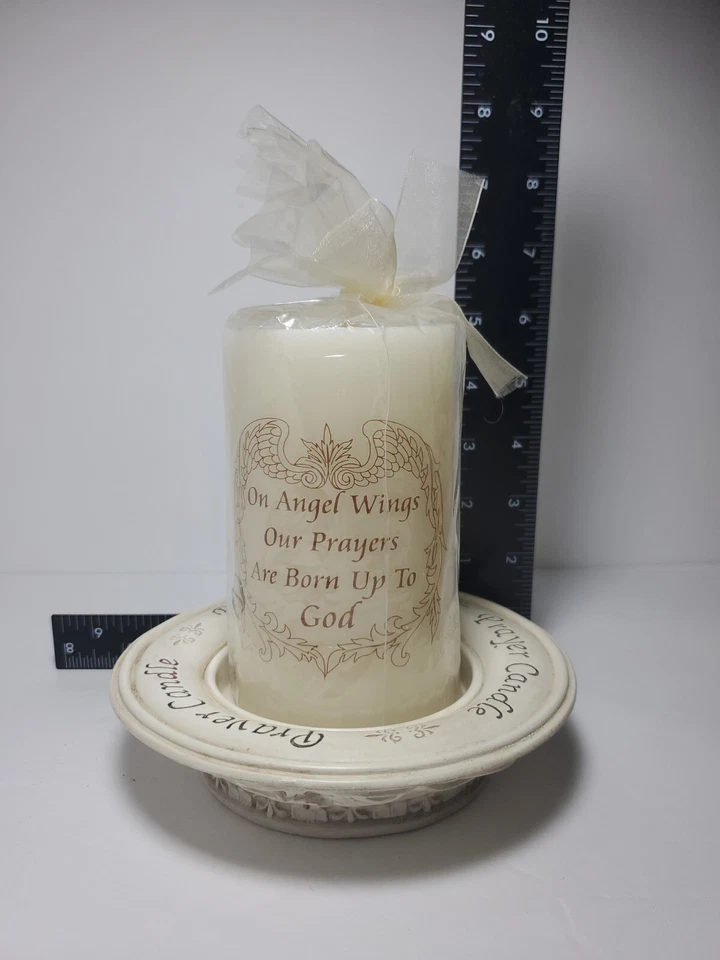 En alas de ángel nuestra oración nacen hasta Dios vela con base/placa de pared Foto 4 de 4