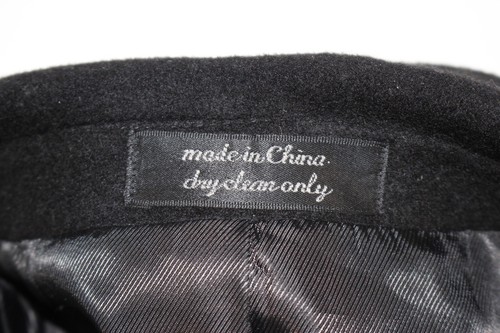 Chaps Ralph Lauren Wool Blend Overcoat Men's 44 R Long Topper Heavy Black - Picture 11 of 13