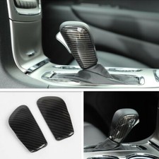 Carbon Fiber Gear Lever Shift Knob Cover Trim For Jeep Grand Cherokee 2017-2020 Carbon Fiber Gear Lever Shift Knob Cover Trim For Jeep Grand Cherokee 2017-2020