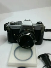 Yashica FR-II 35mm SLR Professional Film Camera, Bundle lense filter case flash