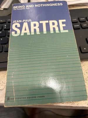 Being and Nothingness by Jean-Paul Sartre (1966 2nd Printing)