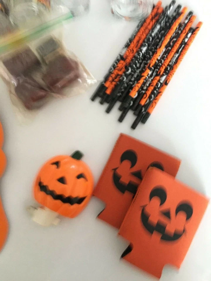 Halloween Party Decoration Supplies for Bags Wall Hangers Pencils Banner - Image 2 of 4
