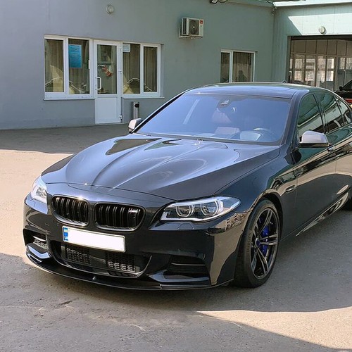 Carbon Fiber For 2011-2016 BMW F10 5 Series M Sport Front Bumper Lip Splitter BC - Picture 3 of 12