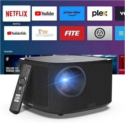 Artlii Amento Beamer 4K 450 ANSI Full HD Beamer 1080P Netflix/Prime Video/YouTub