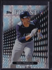 2013 TOPPS FINEST XFRACTOR REFRACTOR PARALLEL RC NICK FRANKLIN #93 MARINERS RAYS