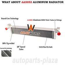 Aluminum 2 Rows Radiator For 1997 Kitfox w/Rotax 532/582 618/670 NEW UPGRADE USA