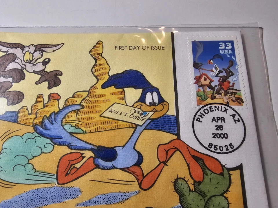 USPS FDC SC #  3391A  COLLINS HAND PAINTED ROAD RUNNER Stamp - Image 2 of 4