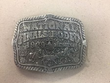 1999 Hesston National Finals Rodeo Belt Buckle-Adult