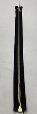 QTY 1 - Carhartt Zipper Brass Black 24.5" Replacement Zipper New