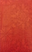 Symbols of Christmas Cheer on Red Vinyl Flannel Back Tablecloth Various Sizes