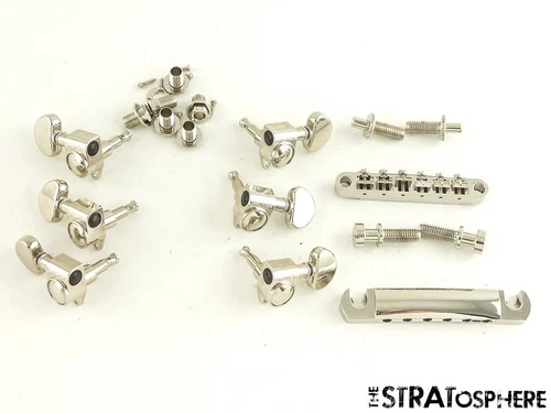 Epiphone SG Standard LockTone BRIDGE + GROVER ROTOMATIC TUNERS Hardware Set 
