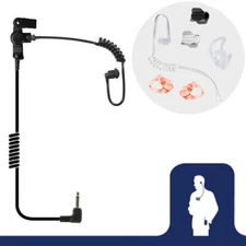 Radio Earpiece, 2.5mm Fox Listen Only EP1069SC, Fits Shoulder Speaker Microphone