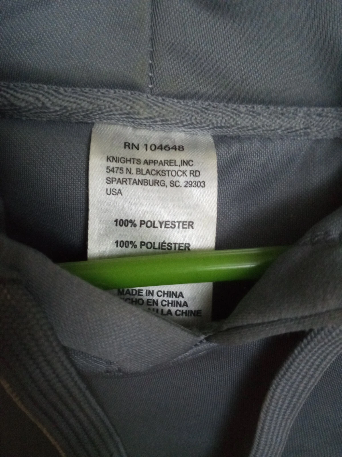 VETEMENTS Felpa con cappuccio Ohio State Buckeyes Playoff taglia XL grigia manica lunga usata