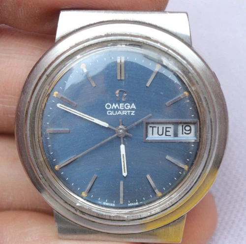 VINTAGE OMEGA CAL 1310 ELECTRONIC MEN’S DAY DATE WATCH Ω REF 396 0843 FOR REPAIR