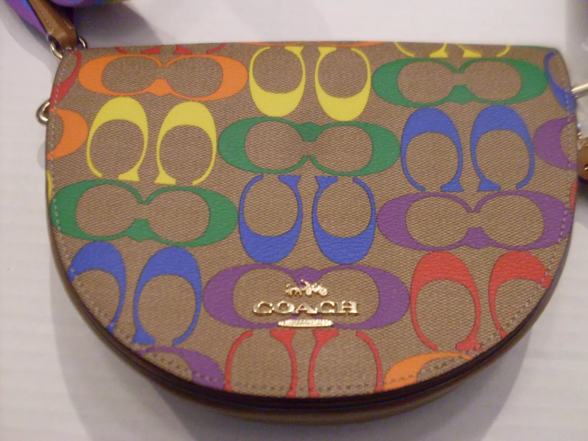 Coach Crossbody Purse Rainbow Collection C2177 C4098